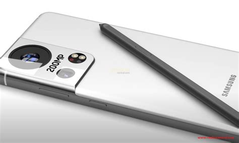 Samsung Galaxy S22 Ultra 200mp Back Camera And Supports S Pen Concept