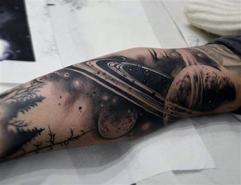 The Best Space Tattoo Ideas Black And White References