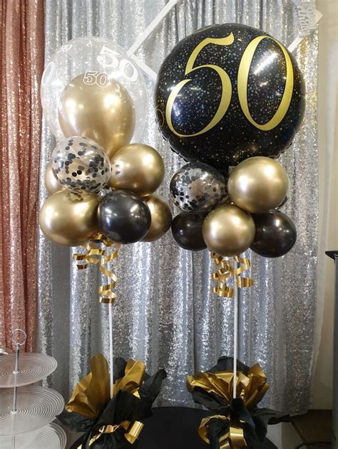 Balloon Table Centrepieces 50th Birthday Centerpieces 50th Birthday