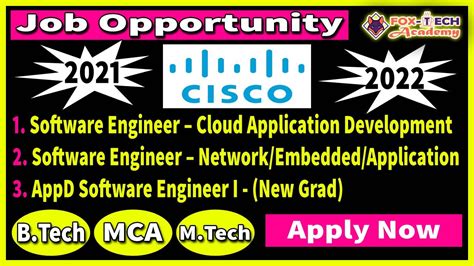 Cisco Recruitment Cisco Intern Freshers 2021 Career Opportunity