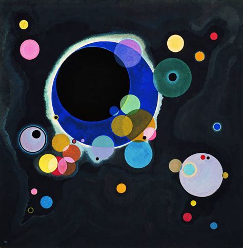In the early 1920s, after kandinsky's return from russia to germany, his works got a characteristic geometricity, more space started to appear on the canvas, and the spontaneity gave way to the order. Wassily Kandinsky, Several Circles, 1926 | Kandinsky art ...