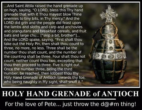 Https://tommynaija.com/quote/the Holy Hand Grenade Of Antioch Quote