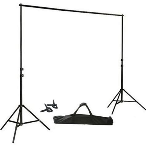 Balsacircle Black 8 Ft X 10 Ft Photo Backdrop Stand Kit Studio