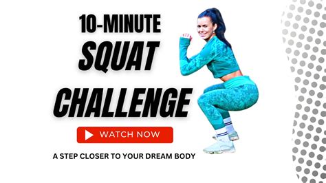 10 Minute Squat Challenge Can You Do It No Equipment No Repeats Home Workout Thighs On