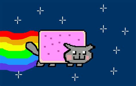 My Drawing Of Nyan Cat Nyan Cat Fan Art 25739828 Fanpop