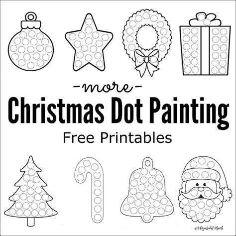 Keep kids busy this summer with these summer dot painting worksheets. More Christmas Dot Painting {Free Printables} - The ...