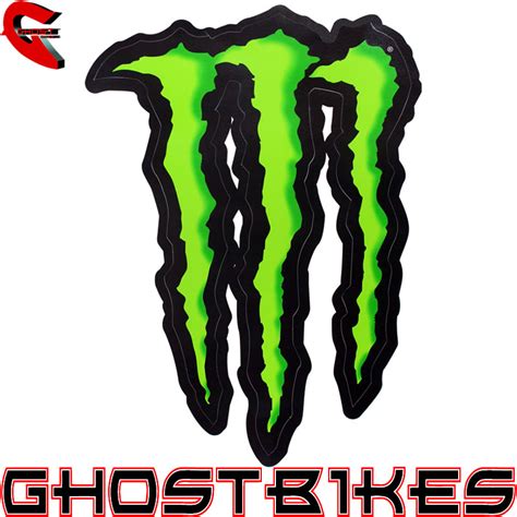Monster Energy Claw Official Stick On Adhesive Decal Sticker Green