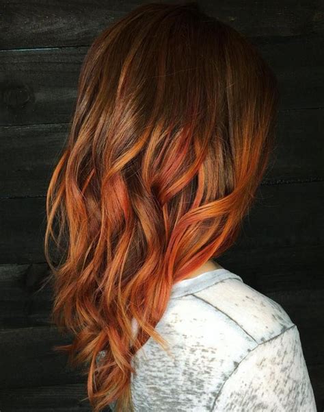 40 Fresh Trendy Ideas For Copper Hair Color Orange Ombre Hair Dark