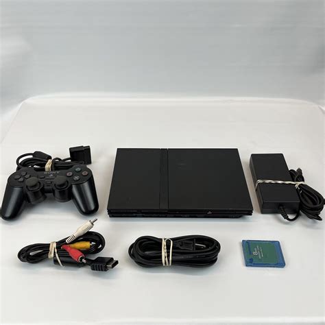 Sony Playstation 2 Ps2 Slim Console Bundle Complete Controller Cords