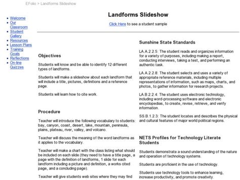 Landforms Slideshow Lesson Plan For 6th 8th Grade Lesson Planet