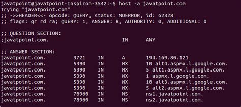Linux Hsot Javatpoint