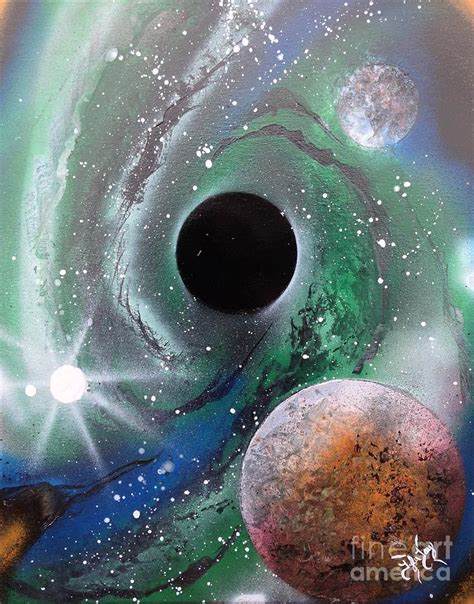 Black Hole Painting By Tyler Haddox