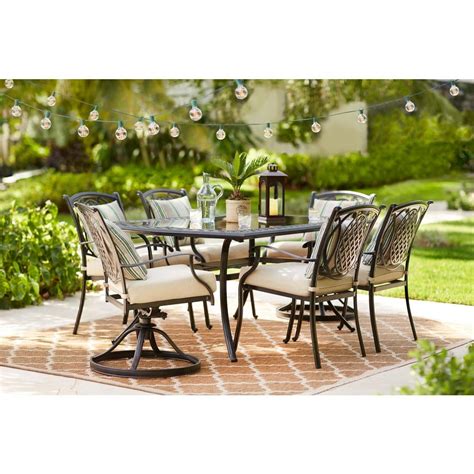 Belcourt 7 Piece Metal Outdoor Dining Set New Outdoor Furniture From