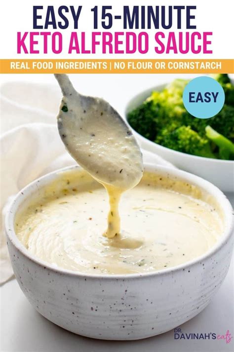 Keto Alfredo Sauce Recipe [+VIDEO] - Dr. Davinah's Eats