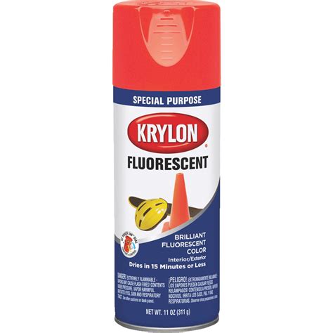 Check spelling or type a new query. Krylon Fluorescent Spray Paint, Red-Orange, 11 Oz ...