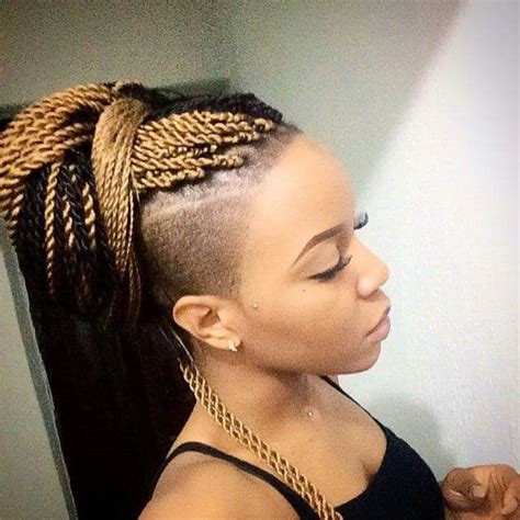 20 Best Kinky Twists With Shaved Sides Hairstyles Ke