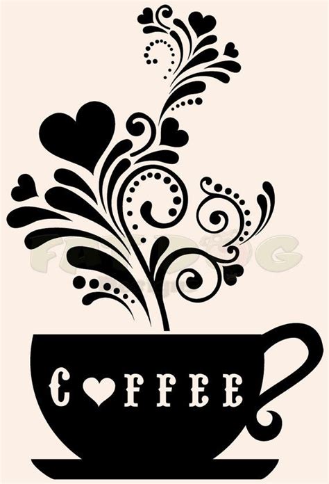Coffee Cups Diy Coffee Cup Art Coffee Heart Coffee Decor Coffee