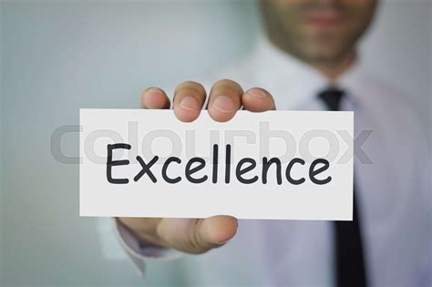 Man Showing Concept Of Excellence Stock Image Colourbox