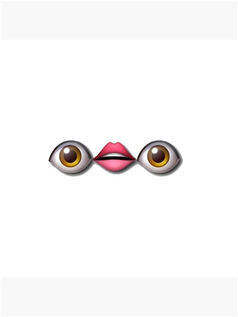Eyes And Mouth Emojis Photographic Print For Sale By Sarestickers