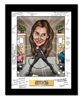 Holiday gifts for your female boss that are classy & subtle. Boss and Boss's Day Gifts - A Custom Caricature | Bosses ...