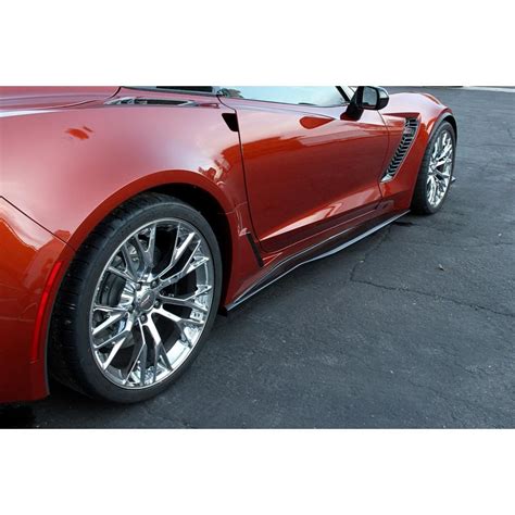 2015 2016 Chevy Corvette C7 Z06 Apr Carbon Fiber Side Splittersrocker