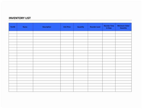 48 Physical Inventory Count Sheet Templates