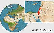 Israel is divided into four regions: Physical Location Map of Israel