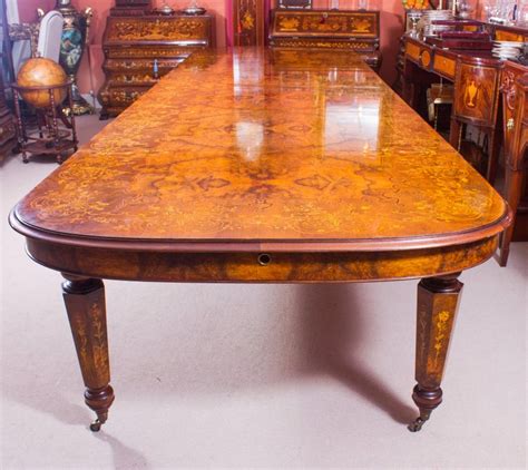 Especially if you only need to seat a small family for regular meal times, but need a bigger dining table for when you have. Huge Bespoke Handmade Marquetry Burr Walnut Extending ...