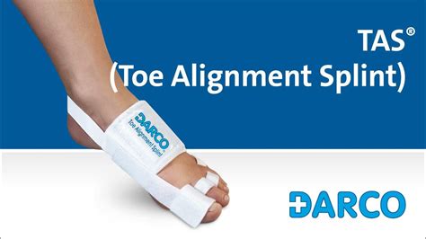 darco toe alignment splint tas® youtube