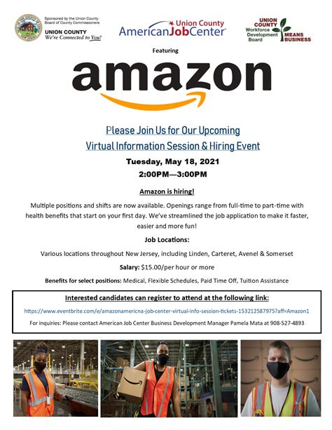 Union County To Host Virtual Hiring Event With Amazon County Of Union