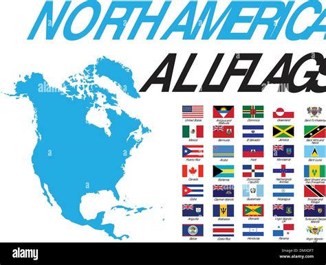 North America All Flags Stock Vector Image And Art Alamy