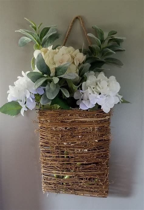Hanging Farmhouse Flowers Diy Hanging Hanging Baskets Decorative