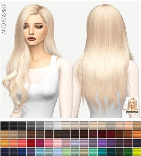 Miss Paraply Anto`s Kashmir Solids • Sims 4 Downloads Sims Hair