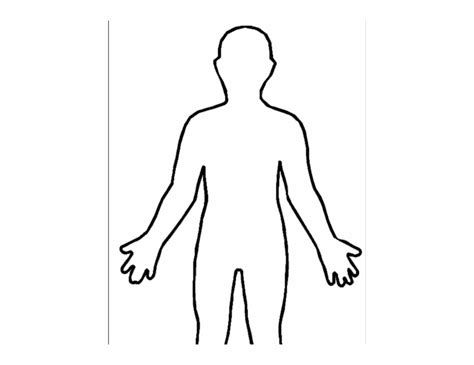 Template Female Body Outline