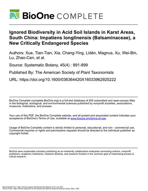 Pdf Ignored Biodiversity In Acid Soil Islands In Karst Areas South