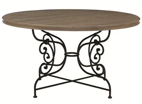 Kitchen tables, dining tables, kitchen table for cooking. Bernhardt Auberge Round Dining Table with Decorative Solid ...