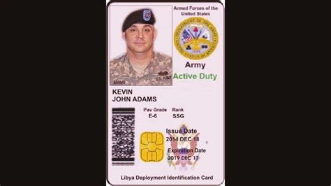Us Military Id Card Sample