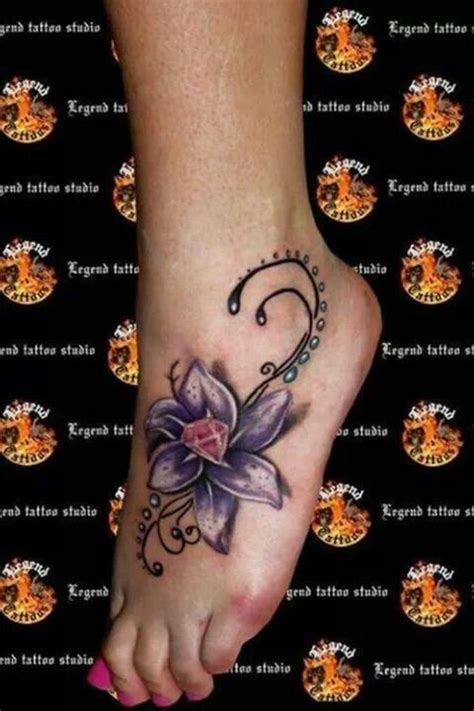 Pin By Becky Yenchik On Tats I Want To Get Foot Tattoos Flower