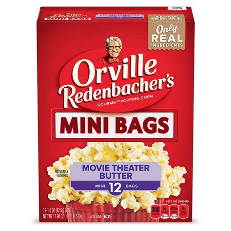 Orville Redenbachers Movie Theater Butter Microwave Popcorn Mini Bags