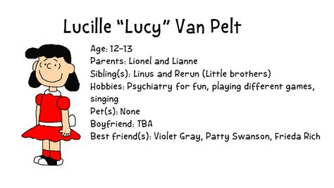 Peanuts Tty Season 1 Profiles Lucy Van Pelt By Arthurengine On Deviantart