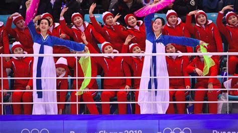 Watch The North Korean Cheerleaders At Work For The Win