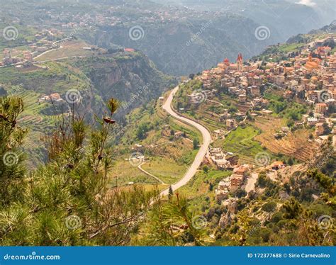 Bsharri Village Kadisha Valley Lebanon Stock Photo Image Of