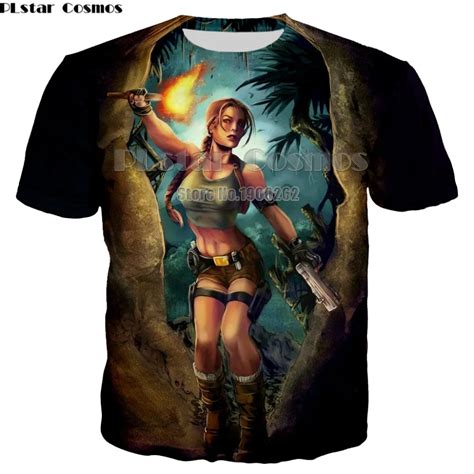 Plstar Cosmos Tomb Raider Fantasy Action Plus Size S 5xl T Shirt New Style3d Print Shirt Short