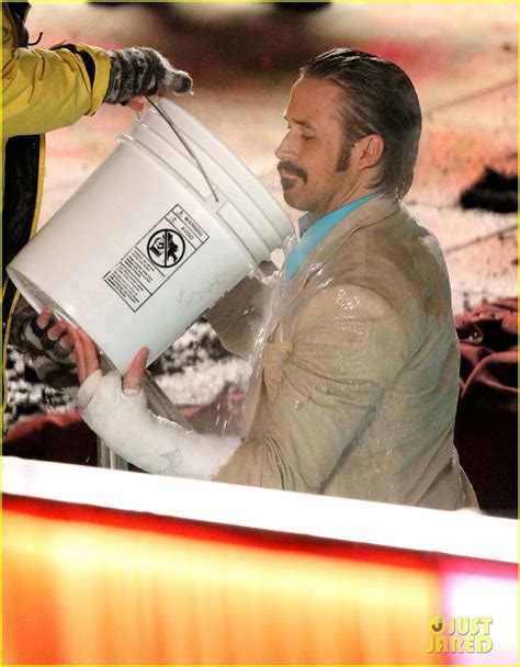 Soakin Wet Ryan Gosling Heats Up A Freezing Cold Pool For Nice Guys