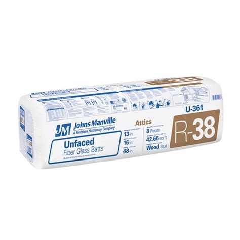 Maybe you would like to learn more about one of these? Johns Manville R-38 42.66-sq ft Unfaced Fiberglass Batt ...