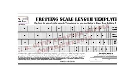 guitar scale length chart
