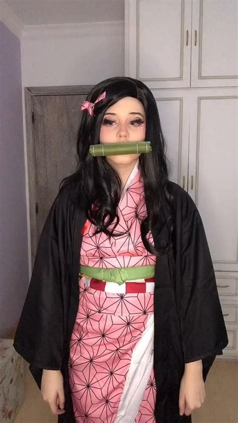 Nezuko Cosplay In Shibari With Suspension By Azzky Kimetsu No Yaiba