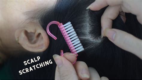 Asmr Scalp Scratching Massage Hair Parting Hair Play Hair Combing