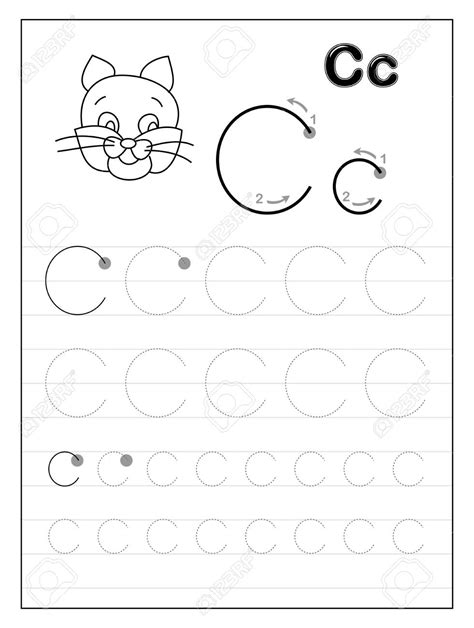 Printable Letter C Tracing Worksheets For Preschool Images