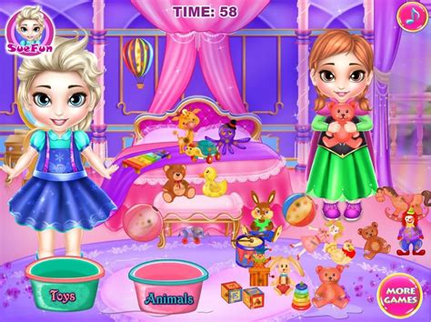 Elsa And Anna Wash Toys Game Fun Girls Games